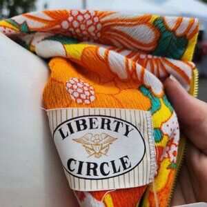 Vintage Liberty Circle Barkcloth Dress